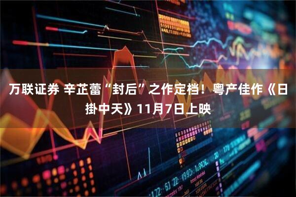 万联证券 辛芷蕾“封后”之作定档！粤产佳作《日掛中天》11月7日上映