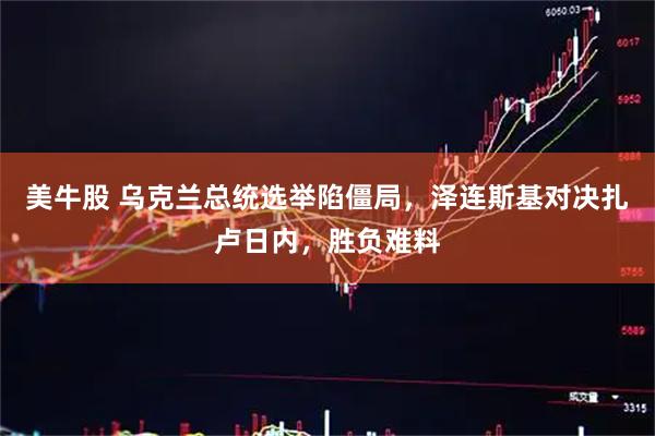 美牛股 乌克兰总统选举陷僵局，泽连斯基对决扎卢日内，胜负难料